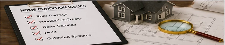 Pennsylvania home condition review showing roof, foundation, water, mold, and maintenance concerns.
