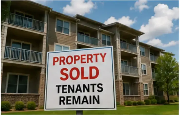 Utah apartment property marked sold while tenants remain, representing tenant rights after a rental property changes ownership.