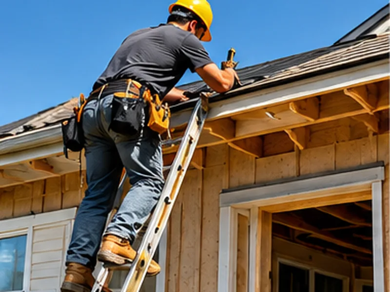 Contractor working on a home renovation, representing construction work that can lead to a mechanic's lien on a Utah property.